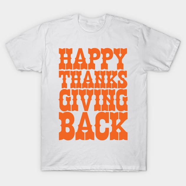 You've Got Mail Happy Thanksgiving Back T-Shirt by 4everYA